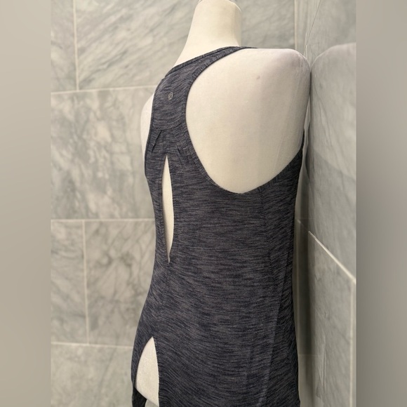 Lululemon Salute the Sun Tank Heathered Black size small 4 - Picture 6 of 12